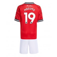 Manchester United Bryan Mbeumo #19 Hjemmedraktsett Barn 2025-26 Kortermet (+ korte bukser)